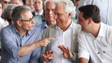 Zema, Caiado e Ratinho Jr em exposição