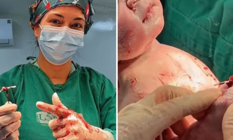 Bebê nasce segurando DIU após gravidez surpresa em Nerópolis