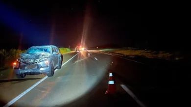 Acidente entre Pajero e bicicleta deixa ciclista morto na BR-050 - Foto: PRF Catalão