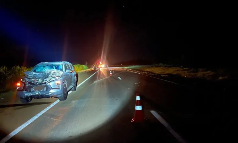 Acidente entre Pajero e bicicleta deixa ciclista morto na BR-050 - Foto: PRF Catalão