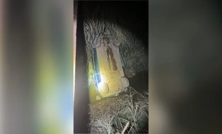 Motorista é encontrado morto após carro cair de ponte de 6 metros em Formosa