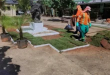 Praça histórica no Centro de Goiânia é revitalizada e fonte volta a funcionar