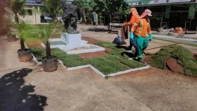 Praça histórica no Centro de Goiânia é revitalizada e fonte volta a funcionar