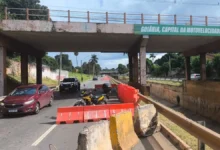 Prefeitura avança com obra para criar 3ª faixa na Marginal Botafogo e deve mudar velocidade da via