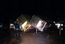 Temporal causa grandes prejuízos em usina de etanol, em Itumbiara (foto: reprodução)