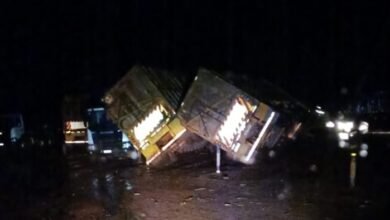 Temporal causa grandes prejuízos em usina de etanol, em Itumbiara (foto: reprodução)