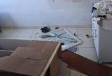 Homem é preso suspeito de agredir mulher, em Aparecida (Foto: PM)