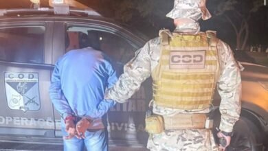 Foragido da Justiça é preso durante operação policial, em Jataí (Foto: COD)