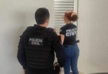 Mulher é investigada suspeita de usar dados de paciente para fraudar exames médicos, em Aparecida (Foto: PC)