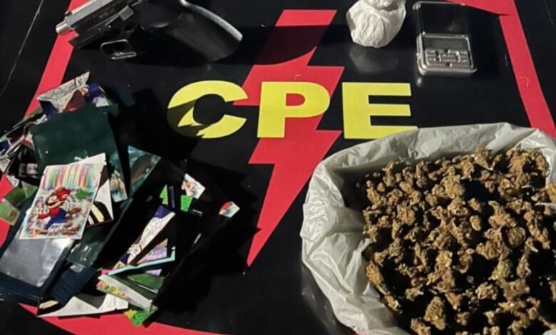 CPE desarticula ponto de tráfico e apreende drogas em Jataí