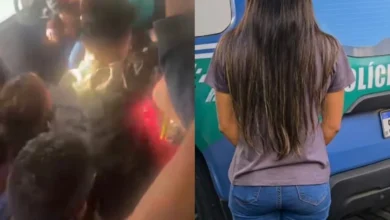 Jovem é presa após agredir idosa dentro de ônibus em Goiânia