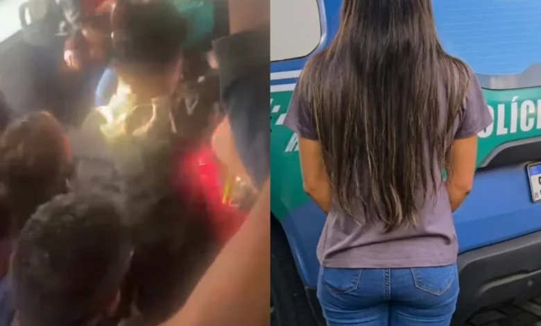 Jovem é presa após agredir idosa dentro de ônibus em Goiânia