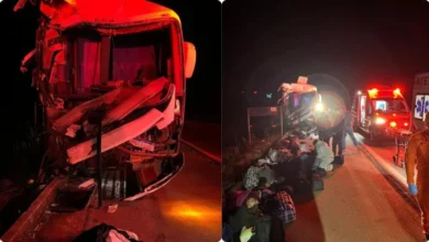 Ônibus com estudantes sofre acidente na BR-060 durante viagem para campeonato em Anápolis