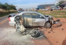 Motociclista de 27 anos morre após colisão com carro na GO-462, em Goiânia