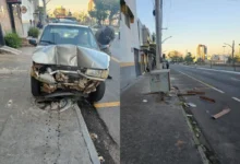 Motorista passa mal ao volante e bate carro contra poste em Anápolis