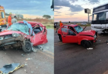 Acidente entre carro e ônibus deixa idoso morto na GO-174