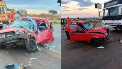 Acidente entre carro e ônibus deixa idoso morto na GO-174