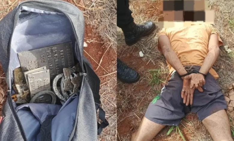 Homem é preso após violar túmulo de ex-prefeito de Rio Verde