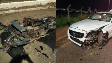 Motociclista morre em grave acidente com Mercedes em Anápolis