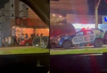 Operação policial mobiliza várias viaturas e surpreende frequentadores de bares próximos à UniEVANGÉLICA, em Anápolis